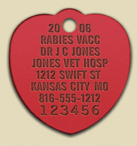 QR TAG - #611 RED HEART